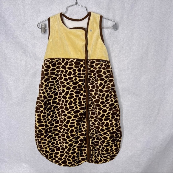 Pamper Sack 2.5 TOG Minky Winter, jersey 100% cotton Lining Giraffe  - Picture 1 of 5